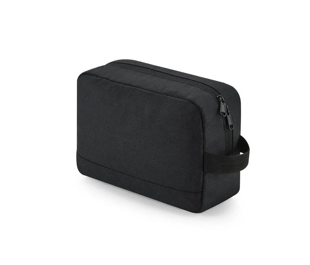 Bag Base BG277 - RECYCLED ESSENTIALS WASH BAG - Black