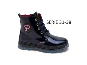 BOTA DE CHAROL ESTILO MILITAR 404028 PABLOSKY EN COLOR MARINO O BURDEOS
