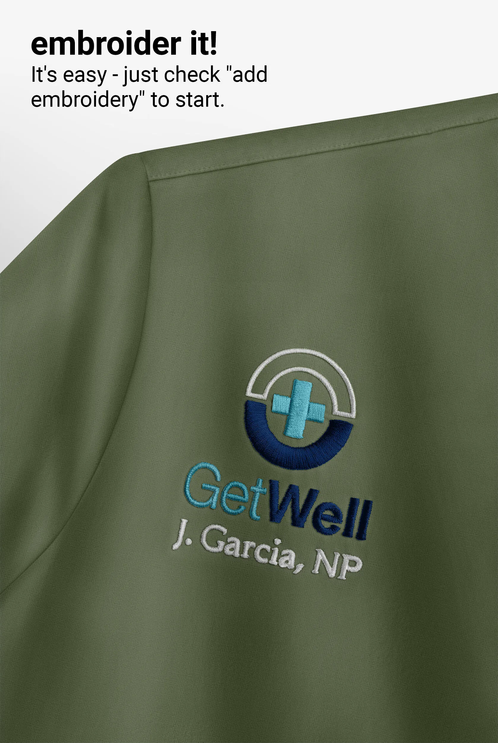 Camisa médica UA Butter-Soft STRETCH con cuello en V y 6 bolsillos para hombre