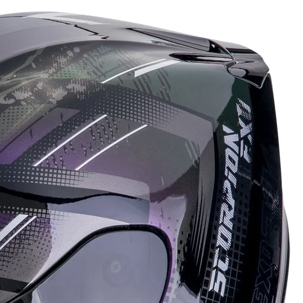 Casco Scorpion Exo 391 Desorden Camaleón Negro 