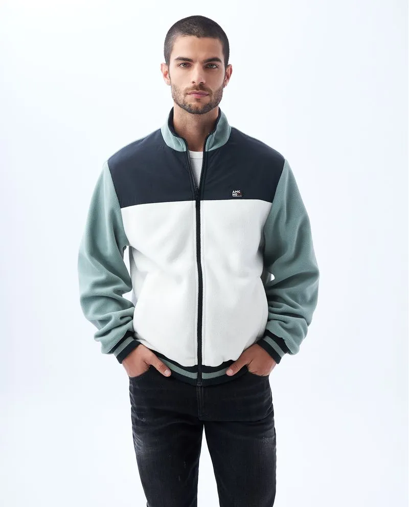 Chaqueta de cuello alto para hombre