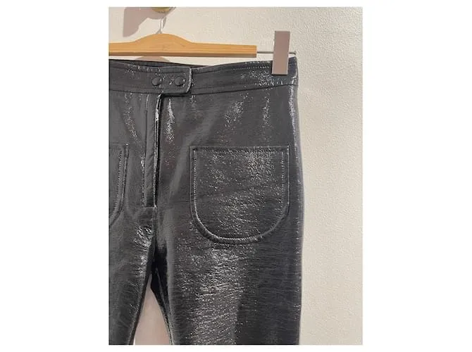COURREGES Pantalones T.IT 40 Sintético Negro 