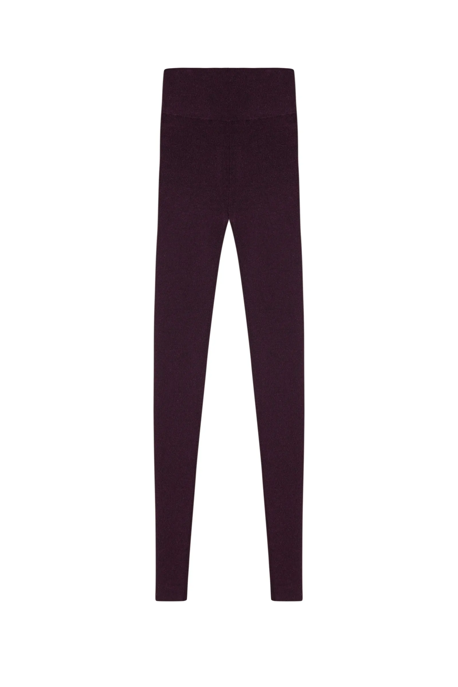Elmer, burgundy leggings in baby alpaca and merino wool