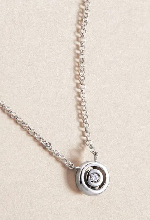 Gargantilla Grand Lumineux, plata con diamante