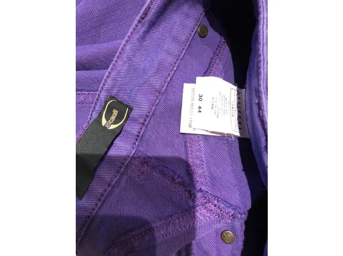 Just Cavalli Pantalones Púrpura 