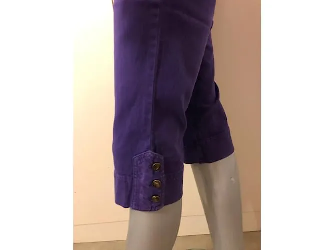 Just Cavalli Pantalones Púrpura 
