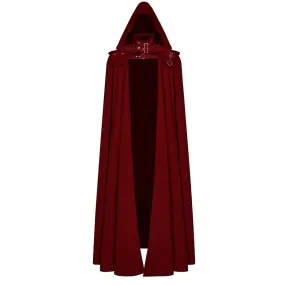 Medieval Hooded Coat Gothic Coat Long Trench Halloween Devil Wizard Death Cloak Robe Cape