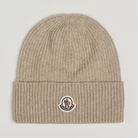 Moncler Cashmere Beanie Beige