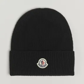 Moncler Cashmere Beanie Black