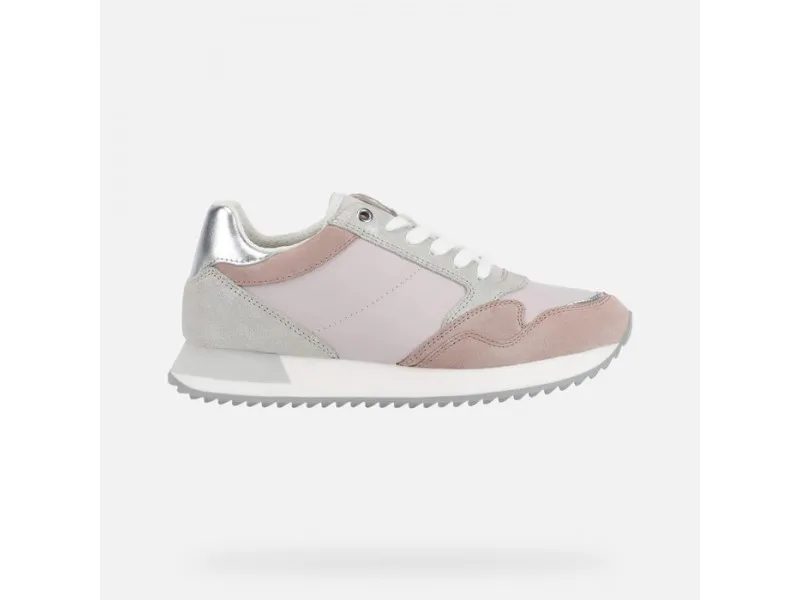 SNEAKERS DORALEA D25RTB GEOX EN COLOR ROSA-GRIS