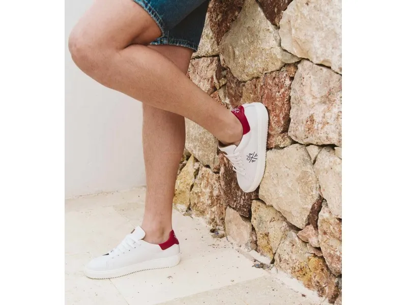 SNEAKERS PARA HOMBRE 026 ALCAZAR POPA EN COLOR BLANCO-ROJO