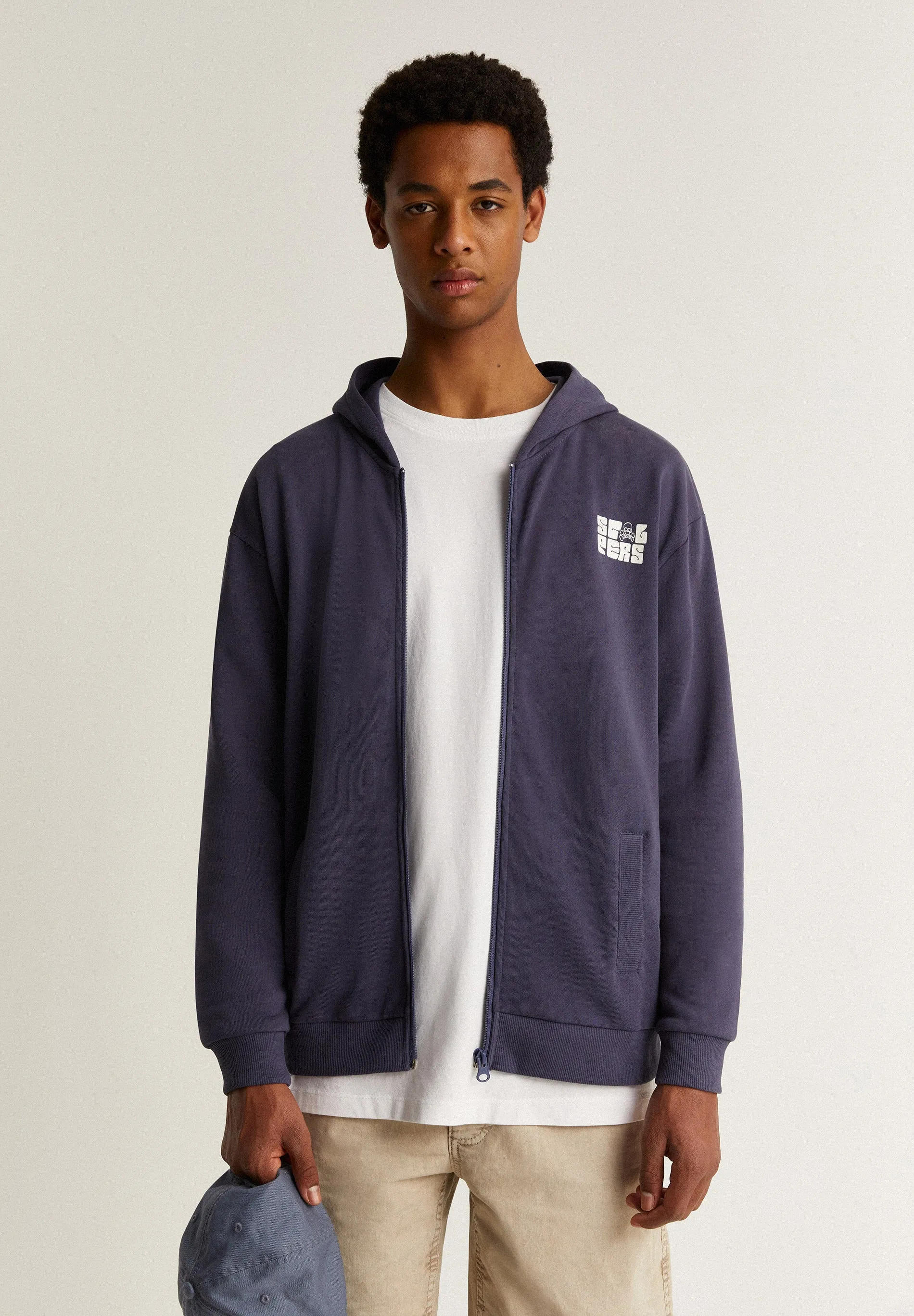 SUDADERA CAPUCHA CREMALLERA