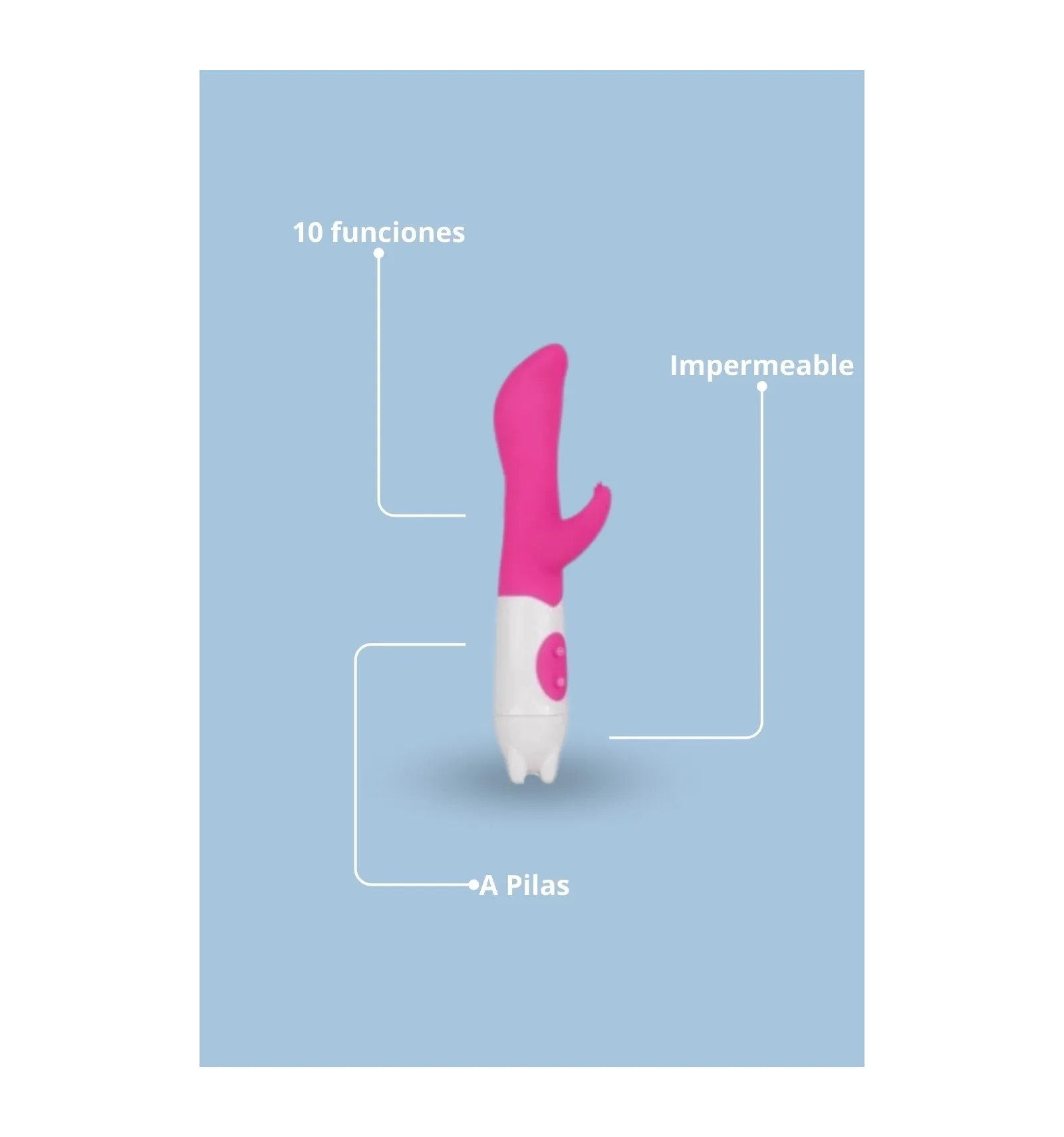 vibrador conejito petite piper easytoys - rosa